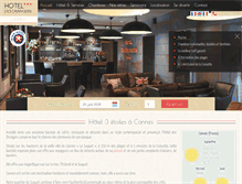 Tablet Screenshot of hotel-des-orangers-cannes.com